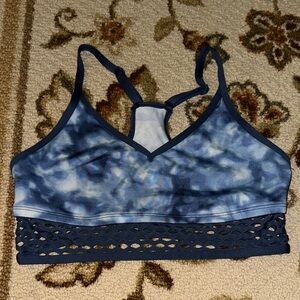 PINK Victoria's Secret Navy Tie-Dye Sports Bra